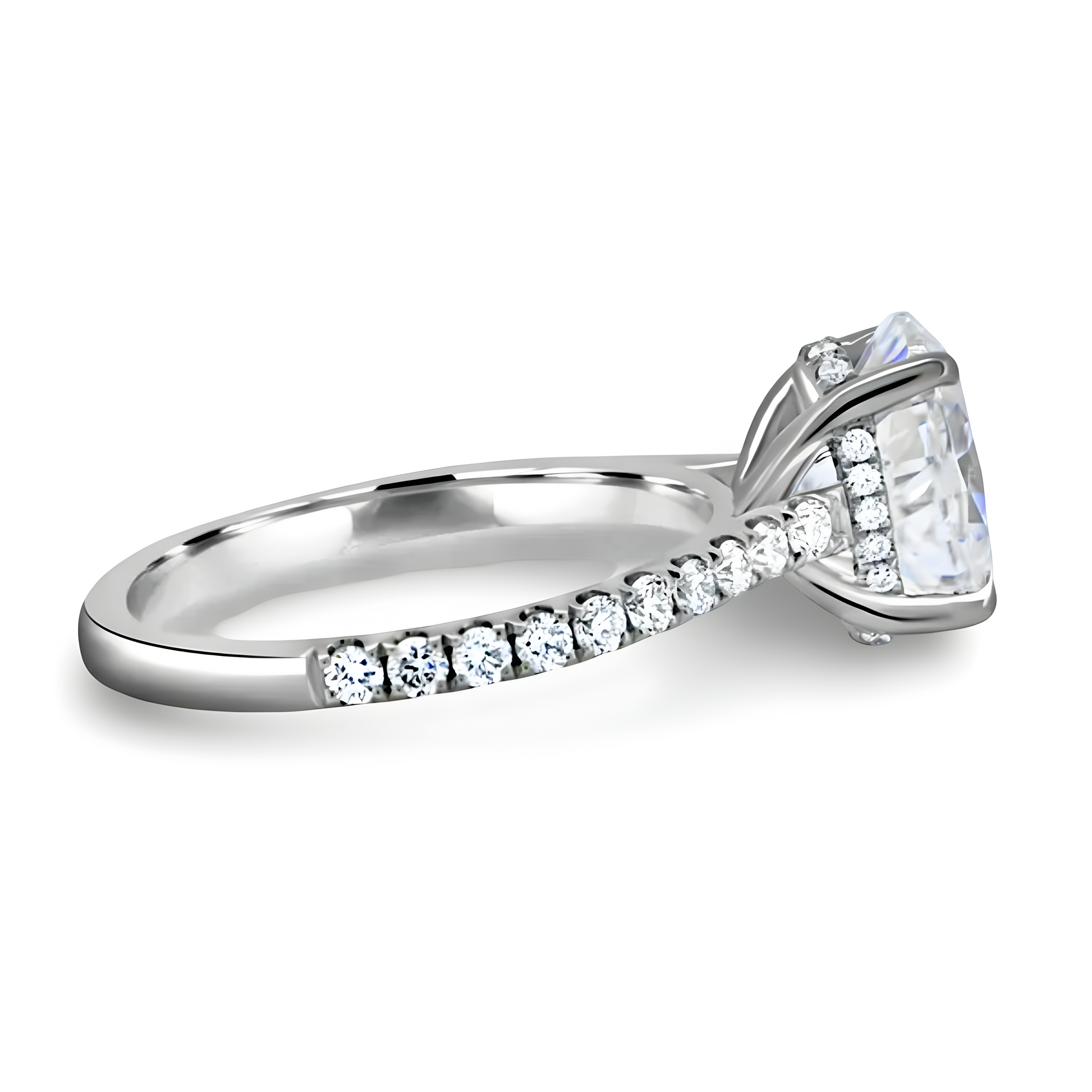 MG OLYSSIA®3.0 CT Oval Cut Ring - MG ESSENCE