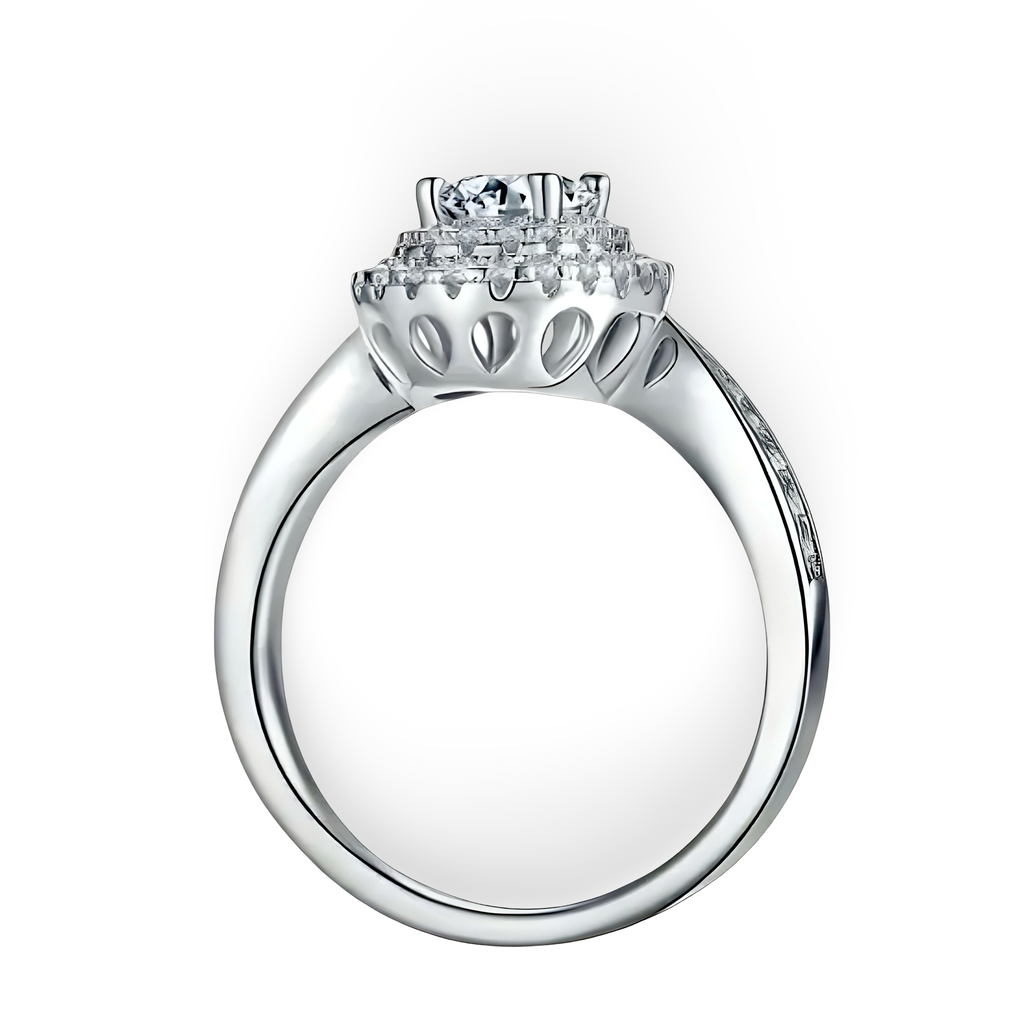 MG Aurora®️1.5 CT Oval Halo Ring - MG ESSENCE