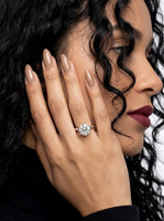 2.0ct Premium Round Brilliant Solitaire • 6-Claw Tiffany Setting — Sterling Silver & White Gold