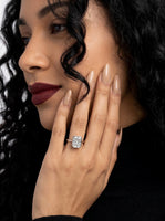3.0ct Radiant Bezel Ring | Silver / 9-14K White Gold