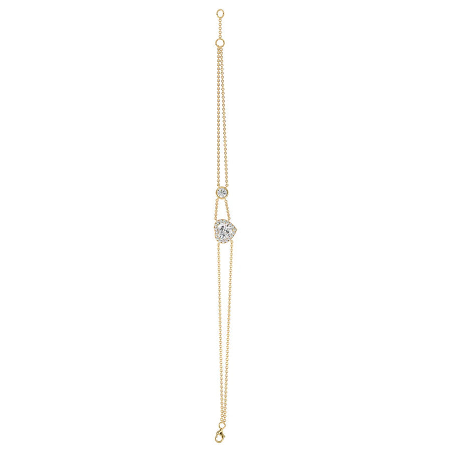 Gold Heart Celestial Link Bracelet - MG ESSENCE