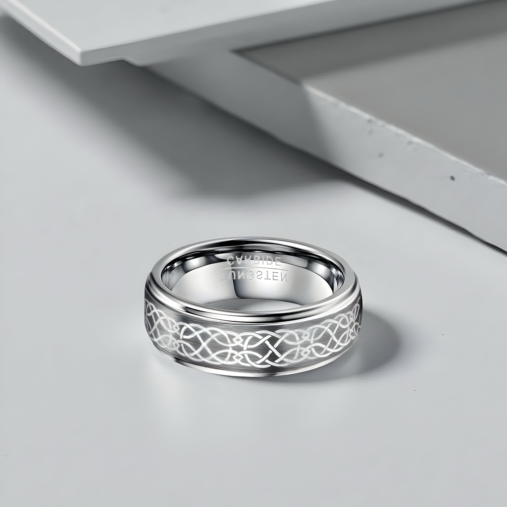 The Imperium Steel Tungsten Carbide Ring - MG ESSENCE