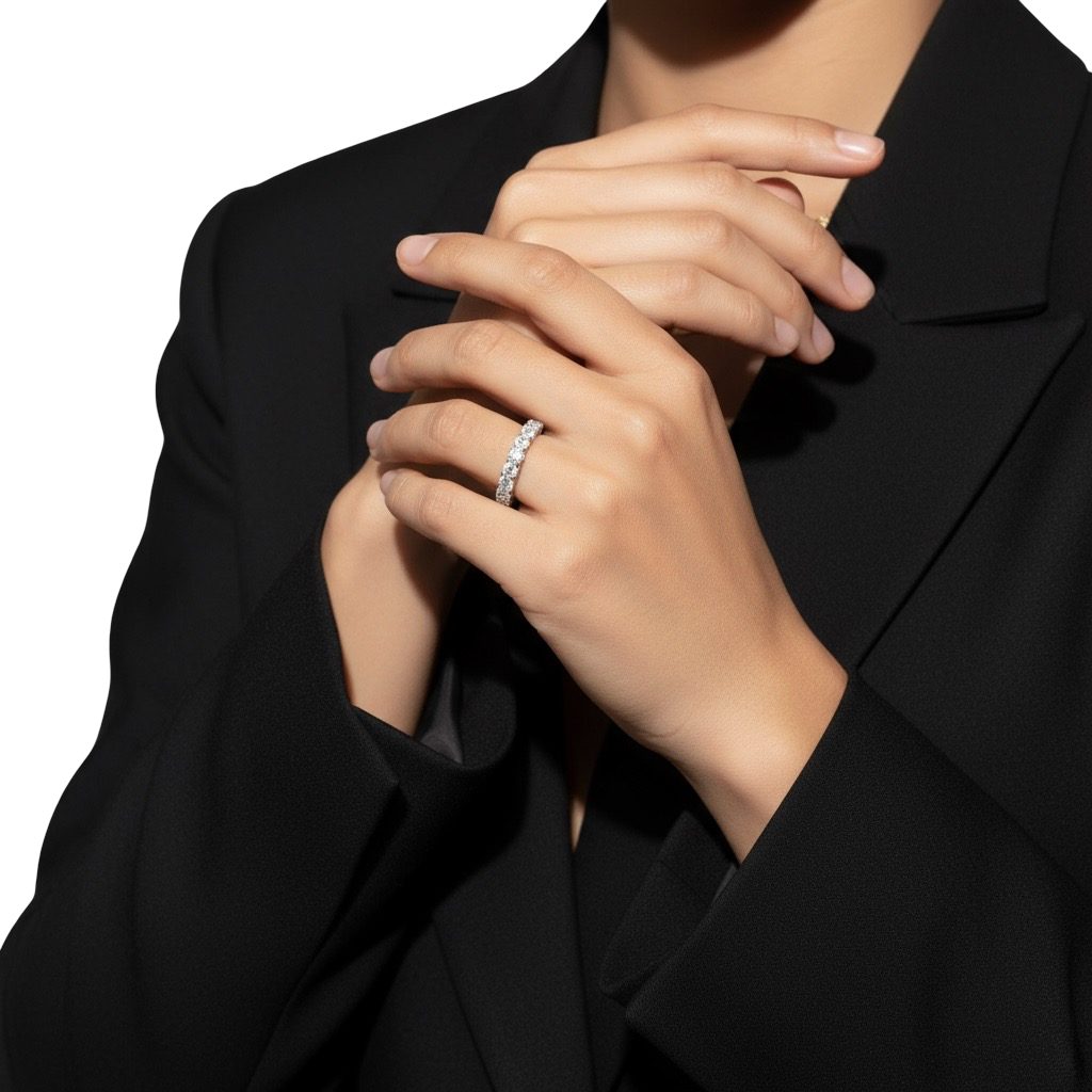 MG PREMIER™️ TRELLIS ETERNITY BAND