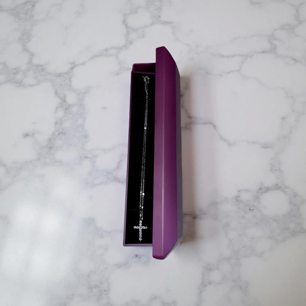 Eternal Light – Moissanite Cross Necklace