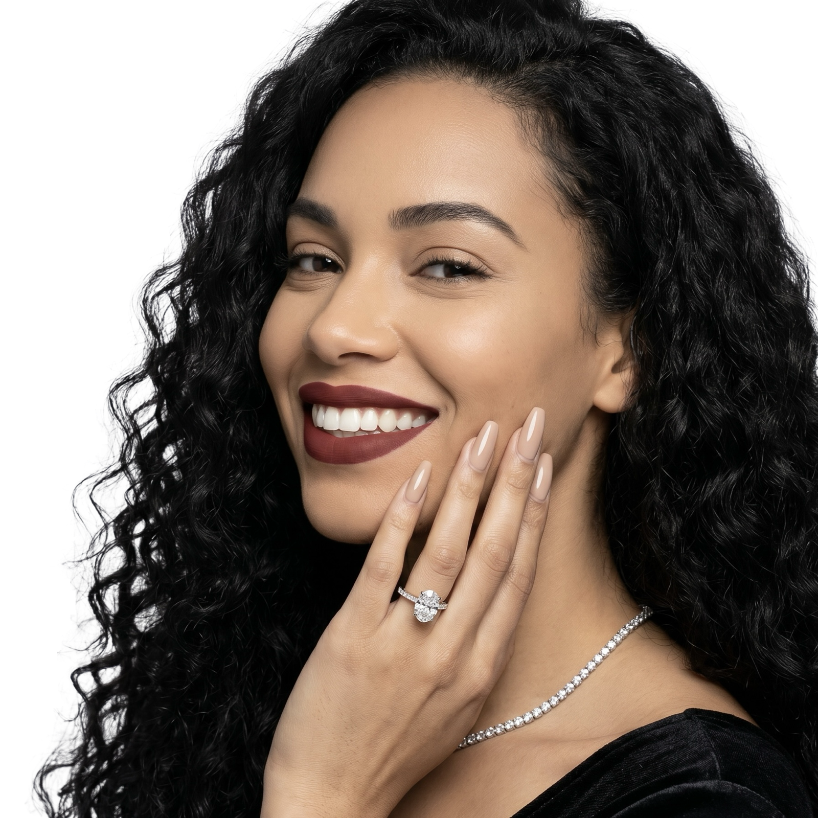 The Signature Oval Pavé Ring in Sterling Silver