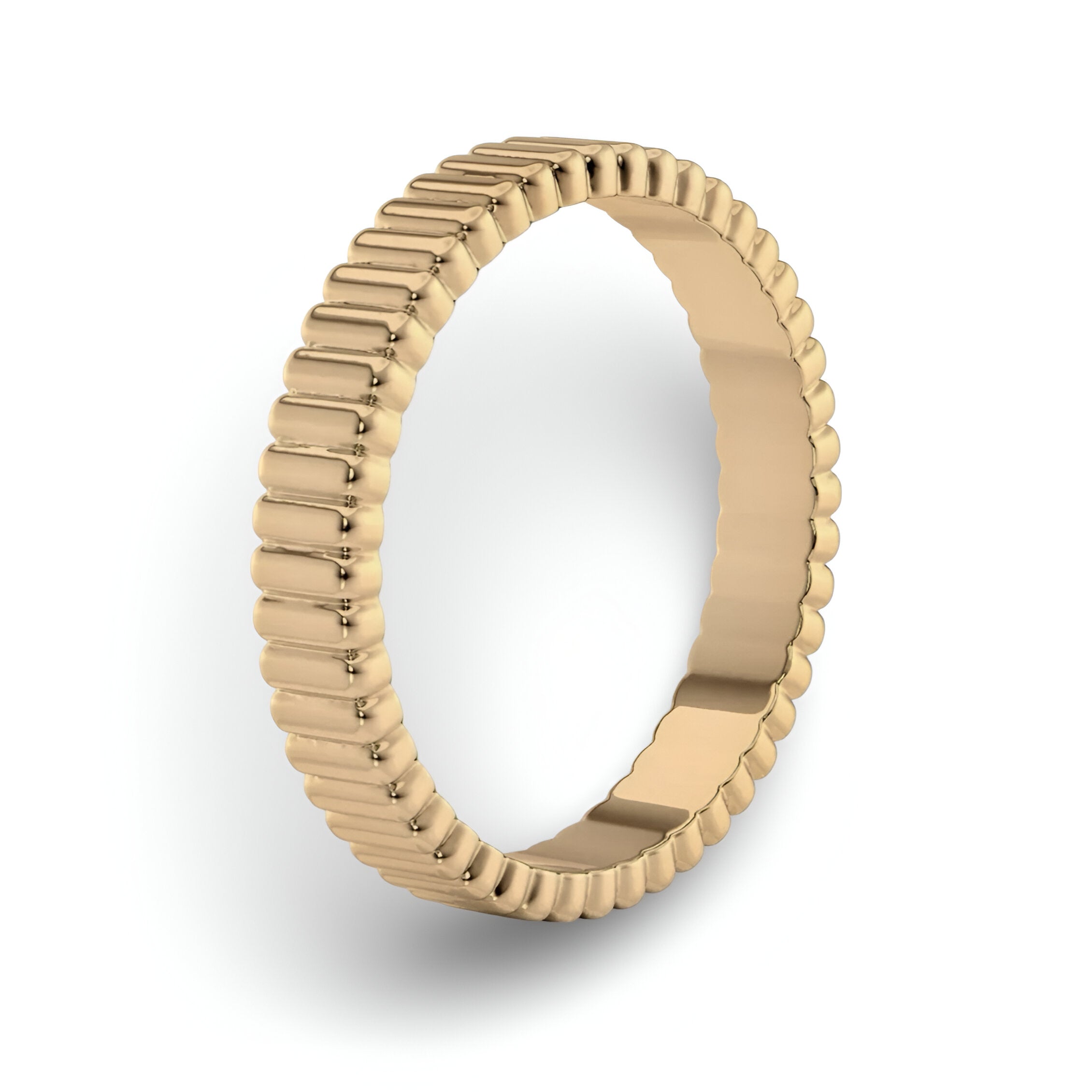 MG NOVO 4mm Continuous Motif Yellow Gold Band