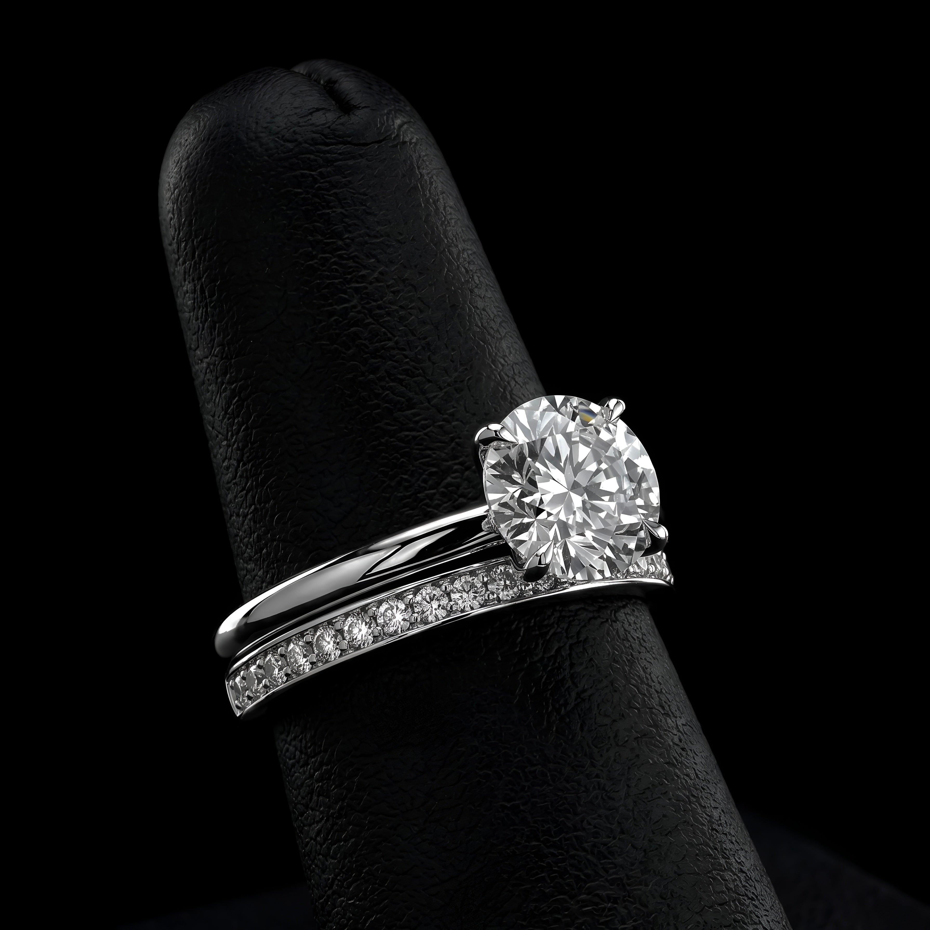 The Eternal Round Solitaire Ring in Sterling Silver