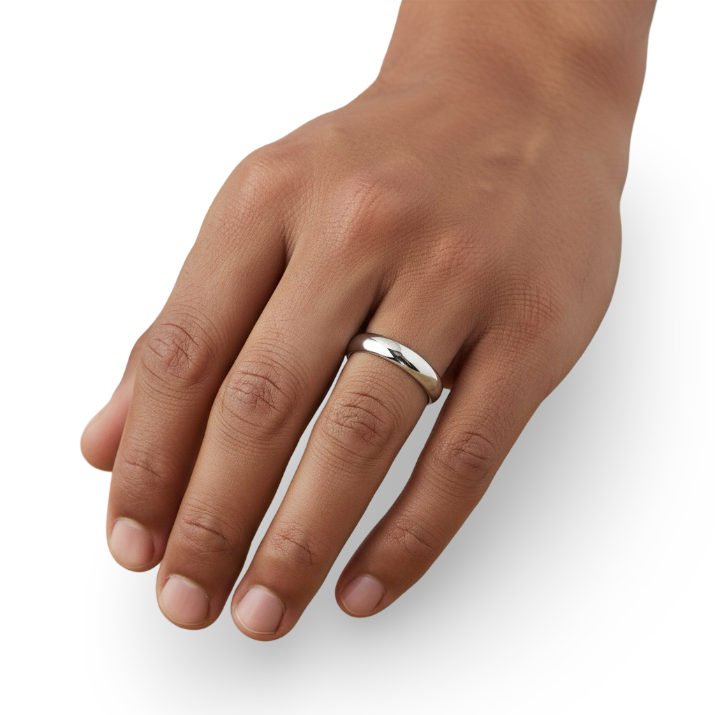 Timeless Classic 4mm White Gold Band