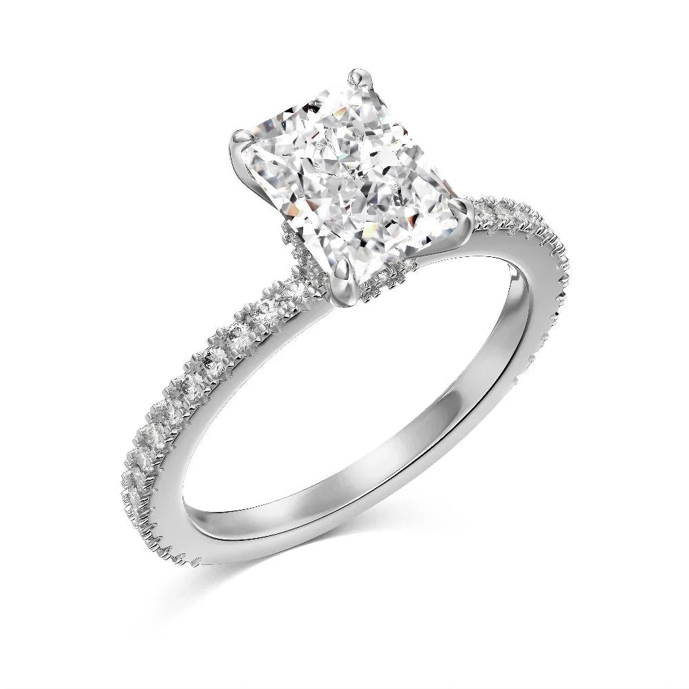 SIGNATURE GLOW™️ 2.0CT Radiant Cut with Concealed Halo