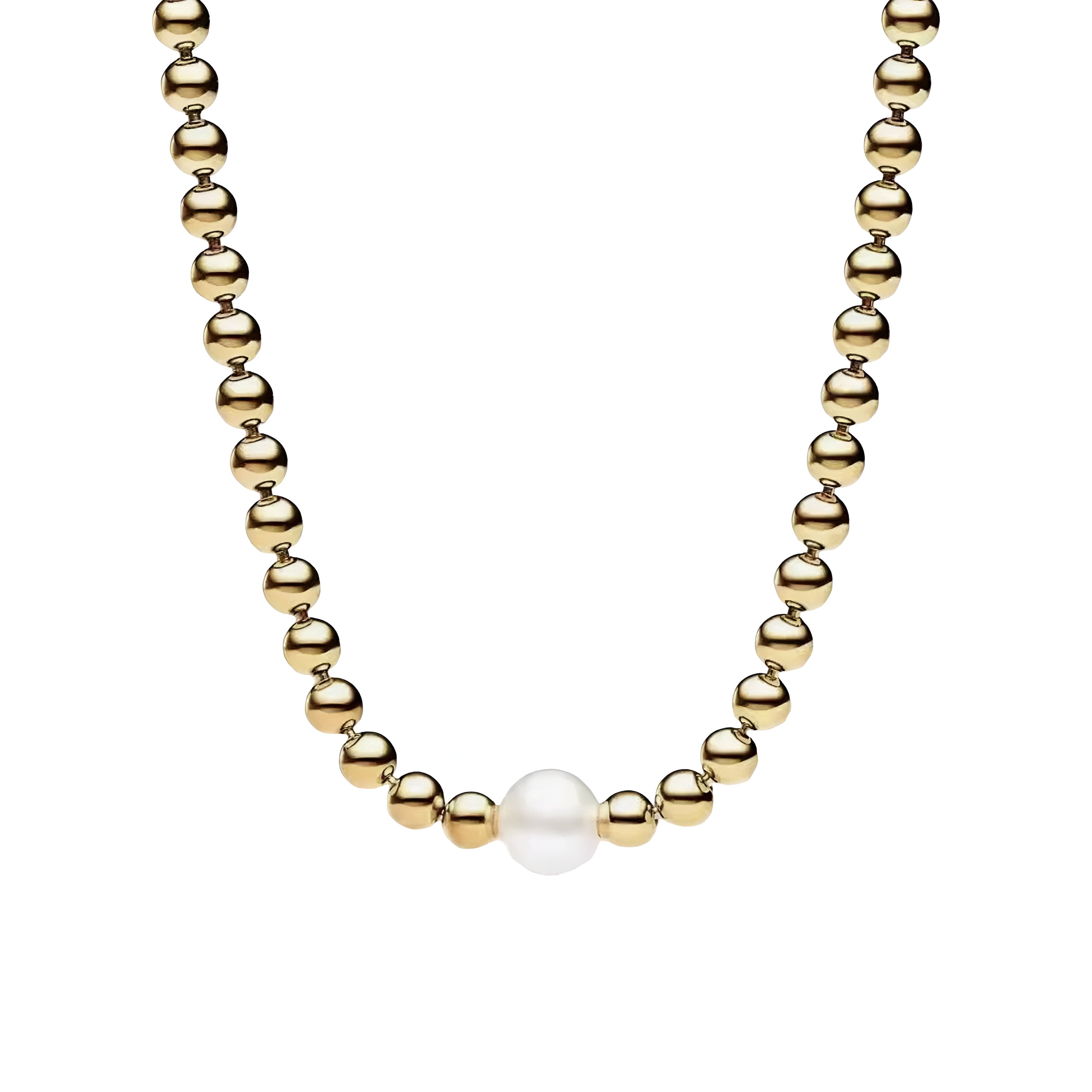 Luminara™️ Gold Plated Italian-Made Pearl Necklace