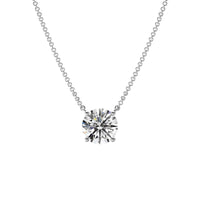 2.0ct Round Brilliant Solitaire Necklace