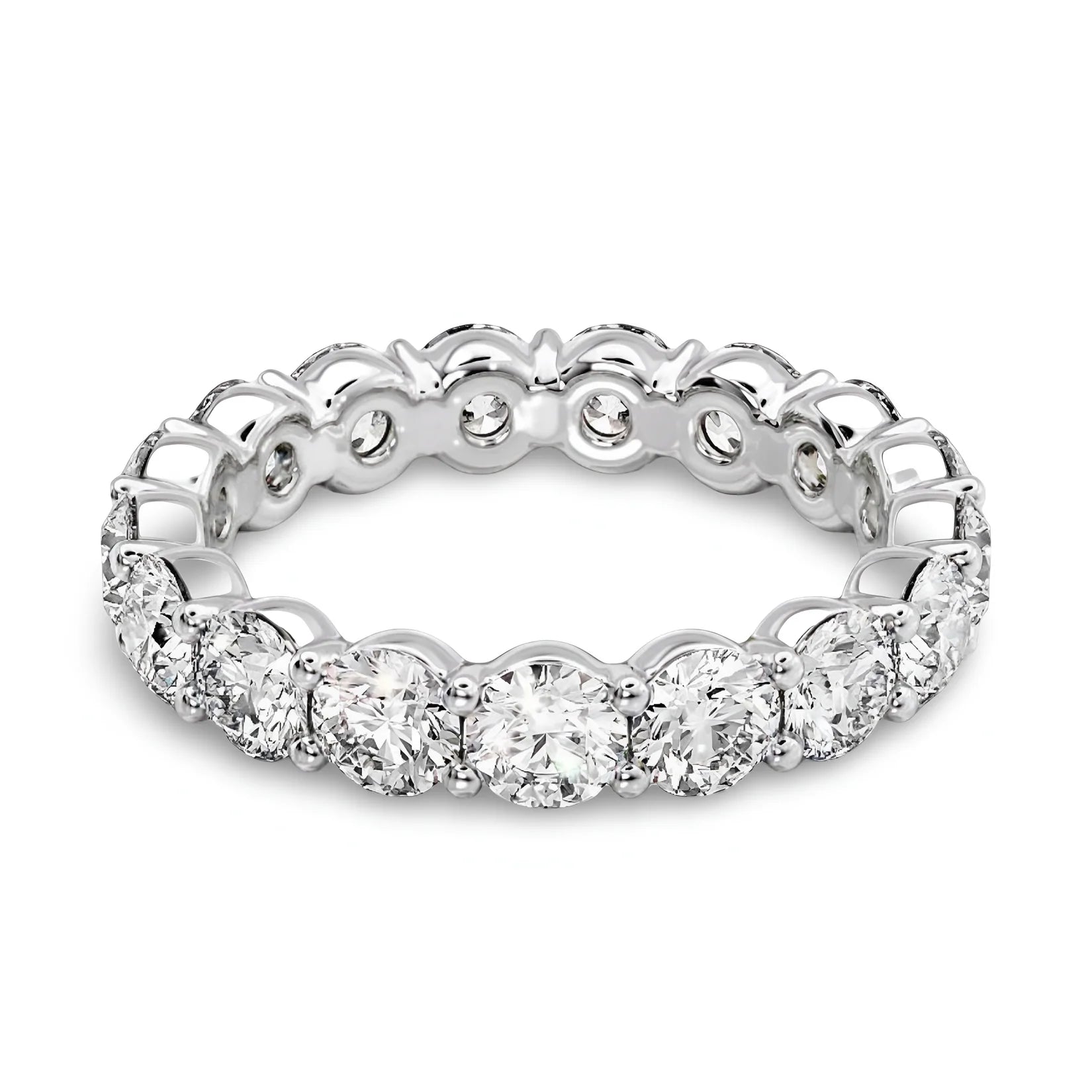 The Royal Round Eternity Band in Cubic