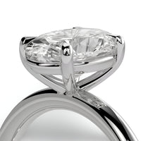1.0ct Oval Cut Solitaire Ring – Classic Solitaire Setting | Sterling Silver or White Gold