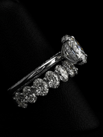 3.0CT Oval-Cut Moissanite · Hidden Halo Solitaire · Full Oval-Cut Eternity Band · Sterling Silver / White Gold