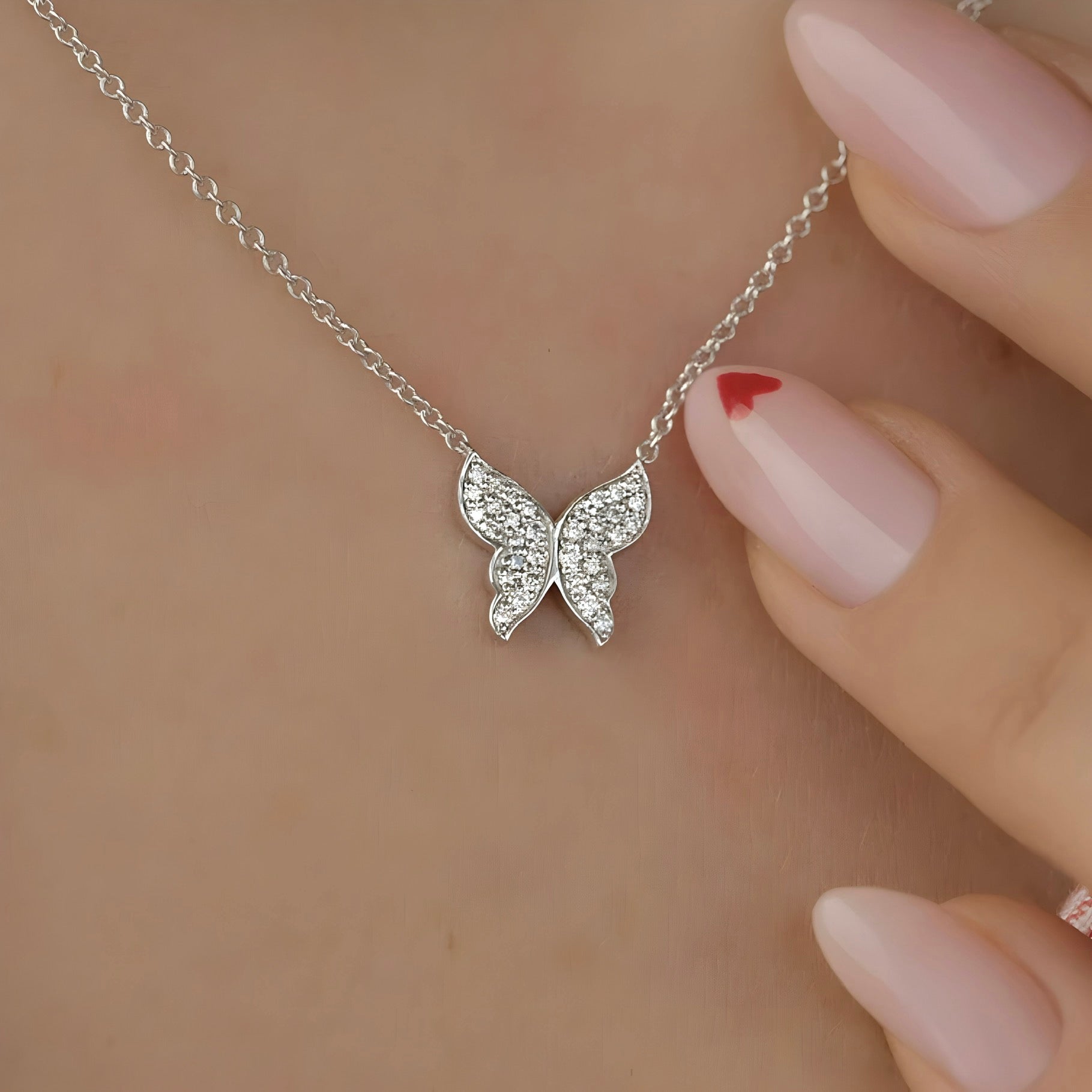 Moonlit Butterfly Necklace MG ESSENCE