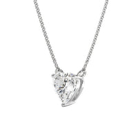 2.0ct Heart Solitaire Necklace