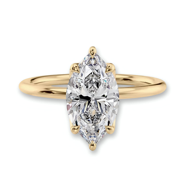 2.0CT Marquise Cut W/ 6 Prongs