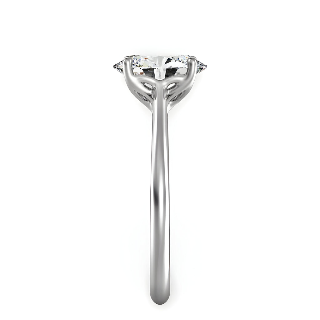 3.0 CT Oval Amina Solitaire Ring - MG ESSENCE