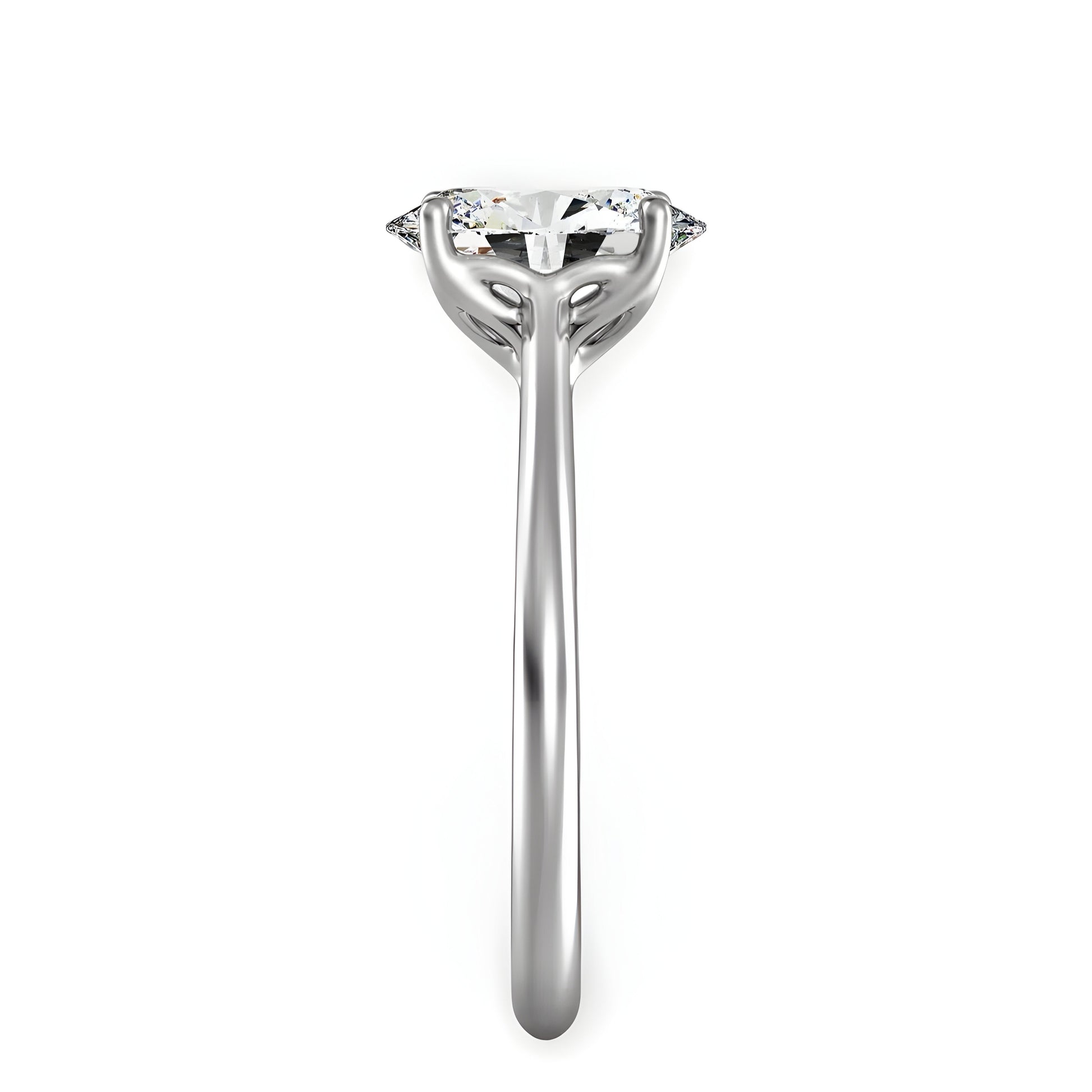 3.0 CT Oval Amina Solitaire Ring - MG ESSENCE
