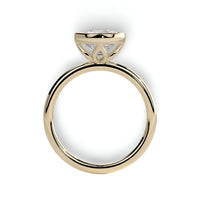 2.0ct Premium Round Brilliant Solitaire Ring – Bezel with Petal Prongs | 9K–18K Yellow Gold