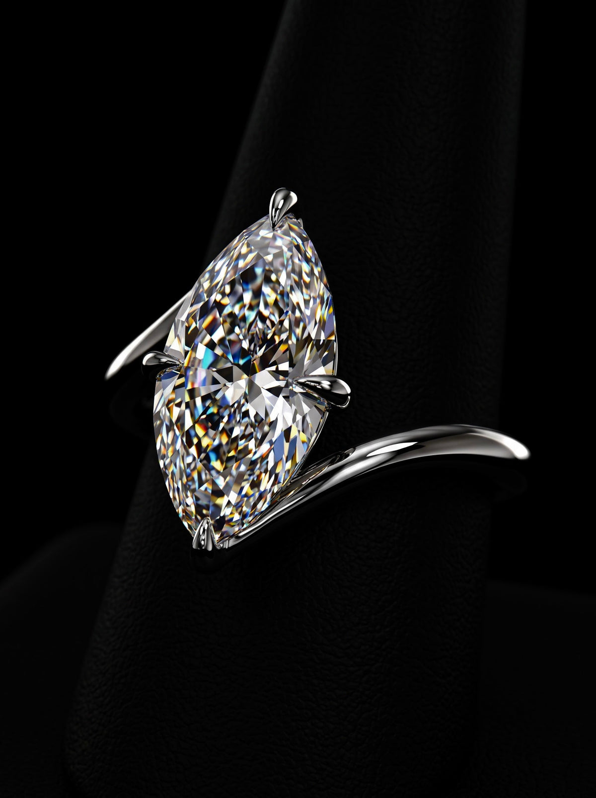 SERENÉ™ 3.0ct Marquise Bypass Solitaire MG ESSENCE
