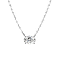 2.0ct Oval Solitaire Necklace