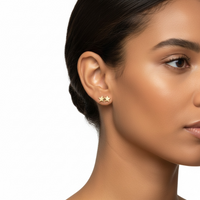 Celestial Star Stud Earrings – 9K Yellow Gold