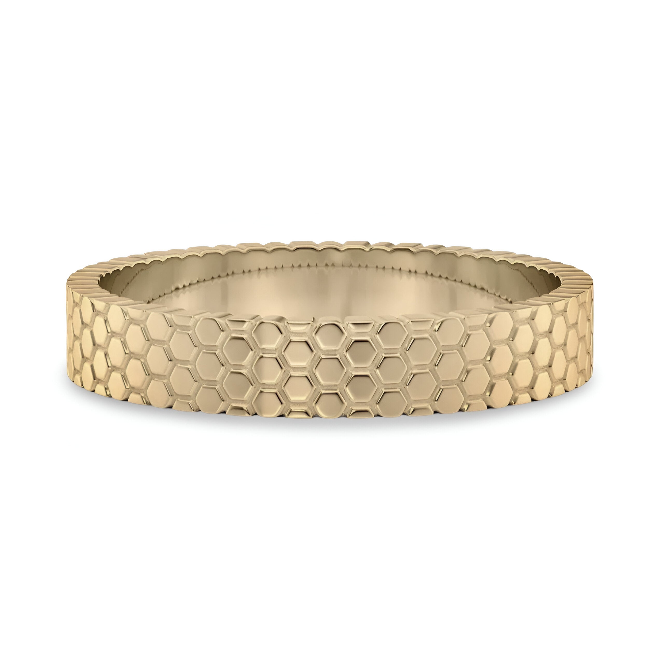 MG NOVO Carved Gold Band | 9-18K Yellow Gold