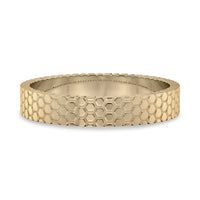 MG NOVO Carved Gold Band | 9-18K Yellow Gold