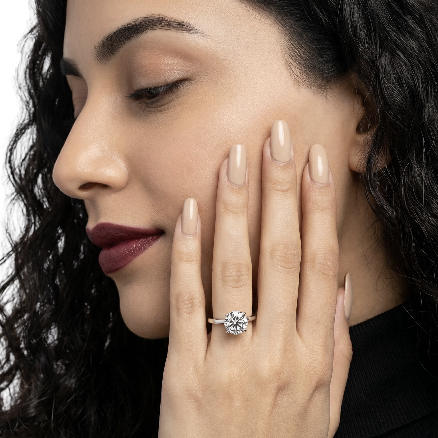 The Eternal Round Solitaire Ring in Sterling Silver