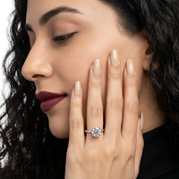 The Eternal Round Solitaire Ring in Sterling Silver