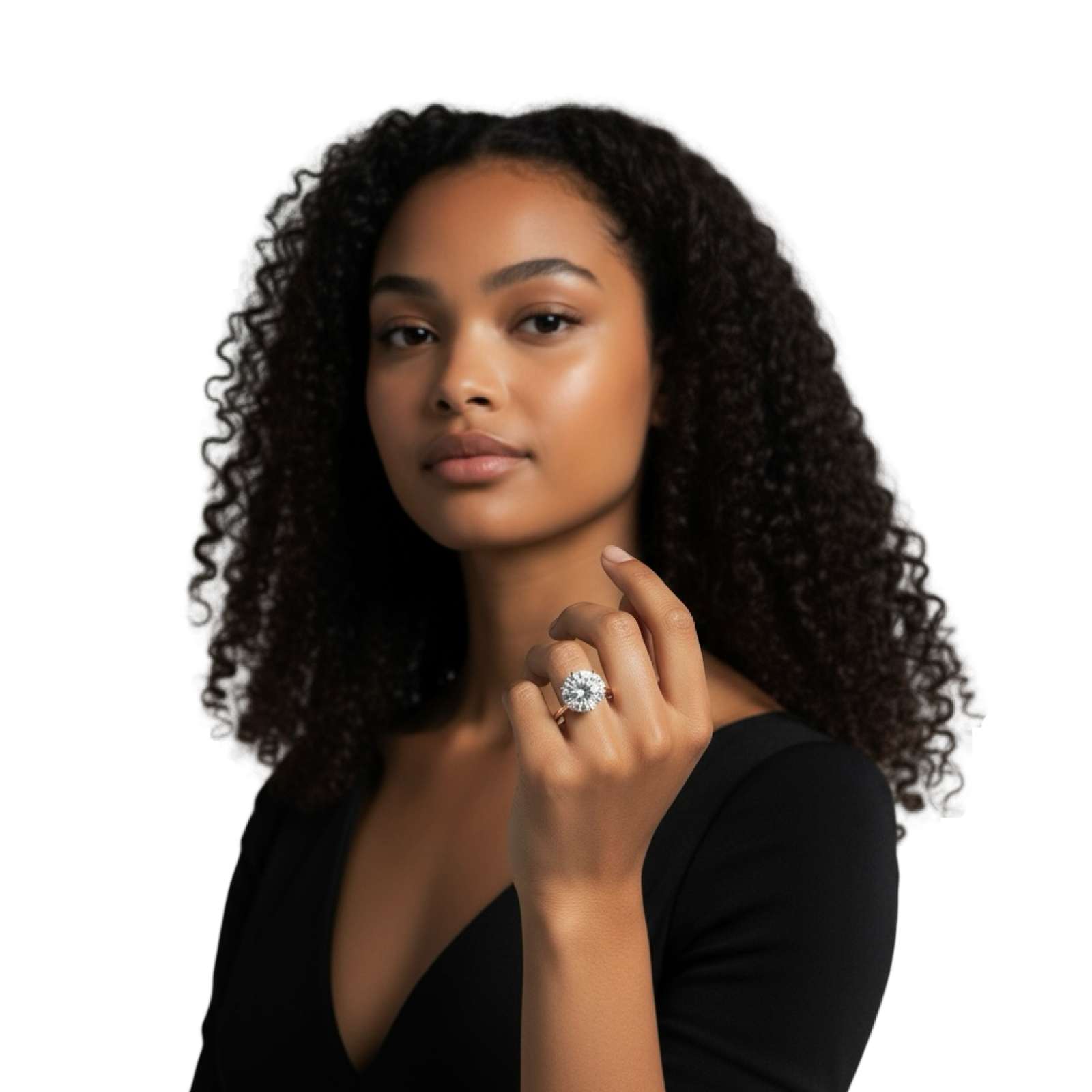 MG Lumina™ 10.0ct Round Brilliant Solitaire Ring – 9ct / 14ct / 18ct Rose Gold