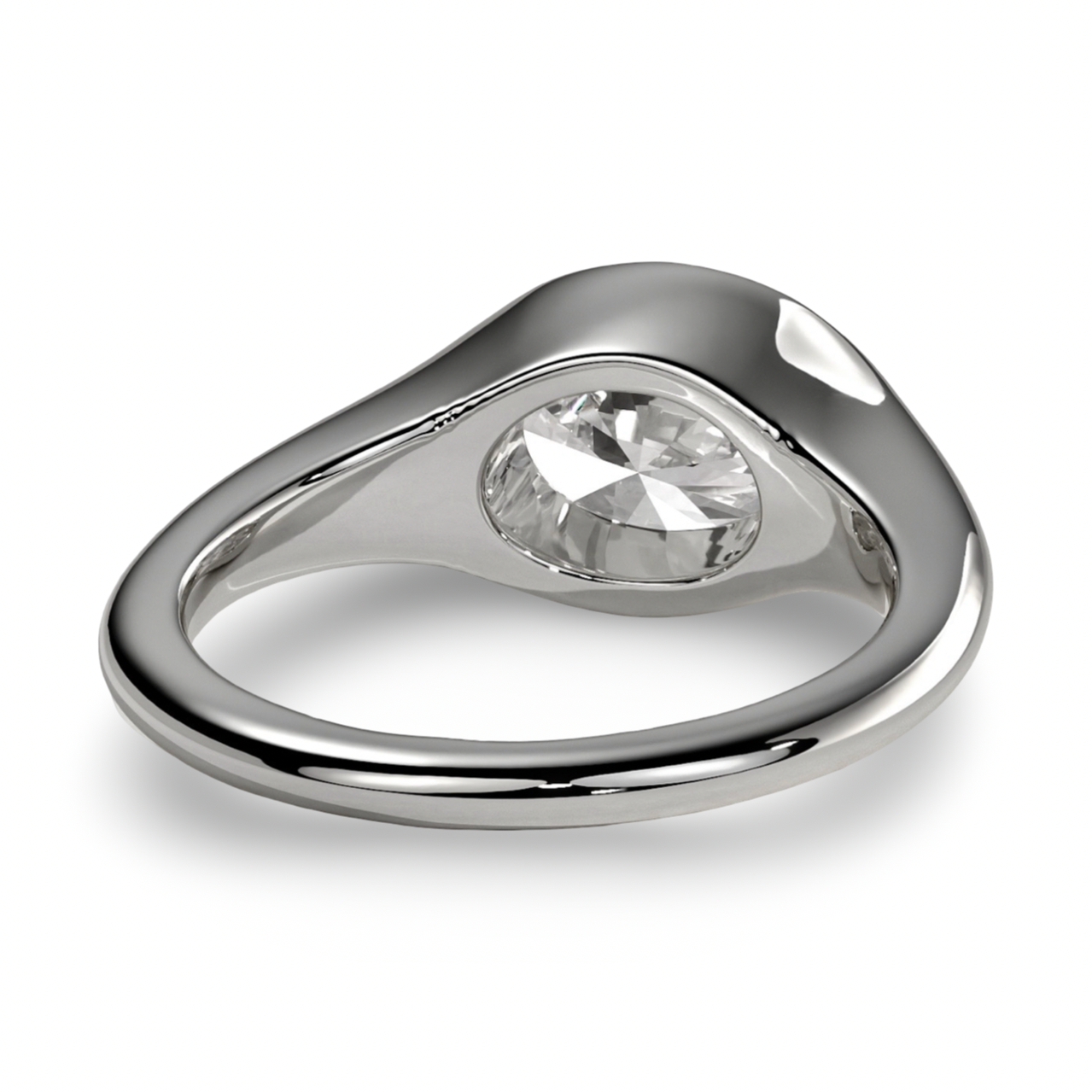 The Atlas East–West Band in Sterling Silver