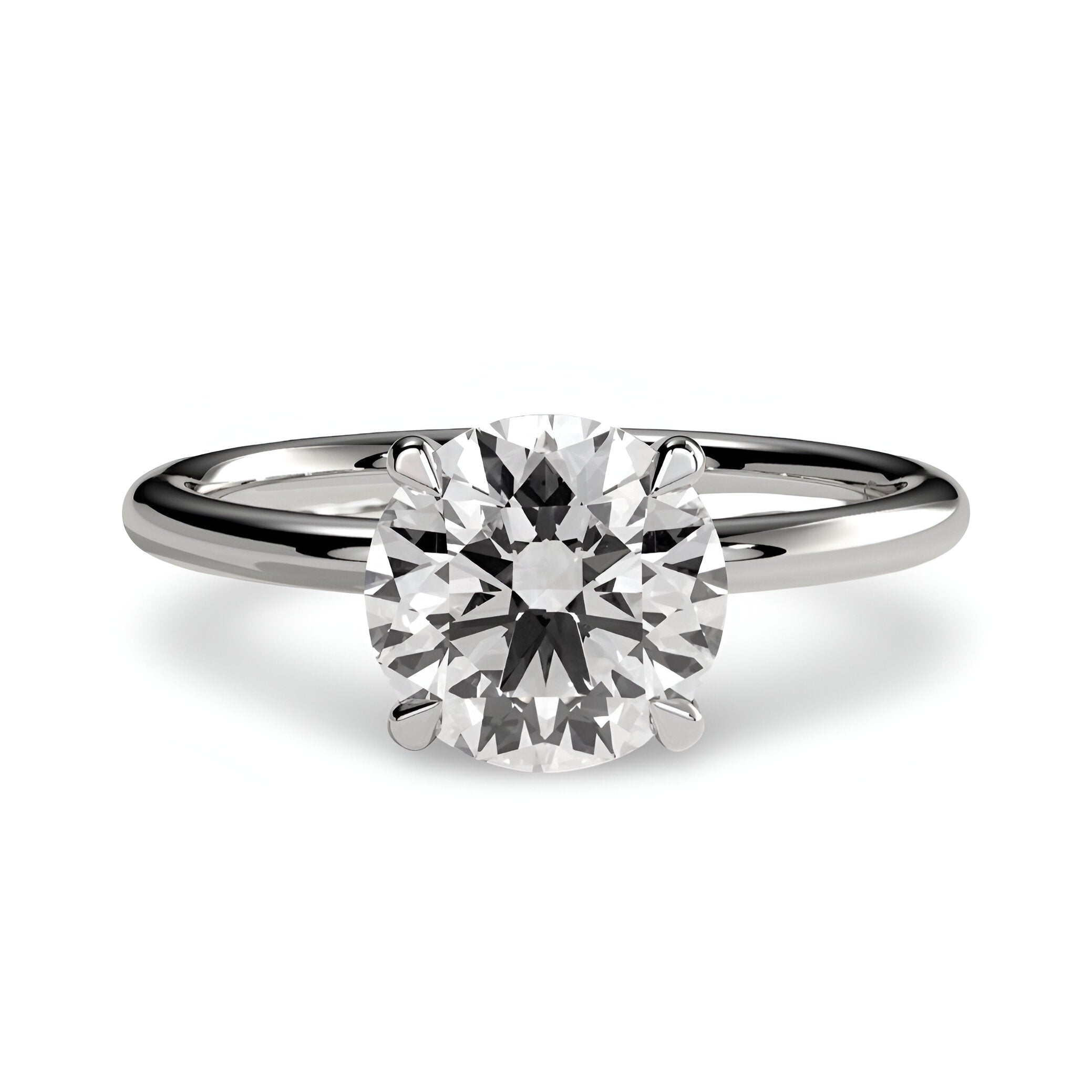 Classic Round Brilliant Solitaire – 2.0ct