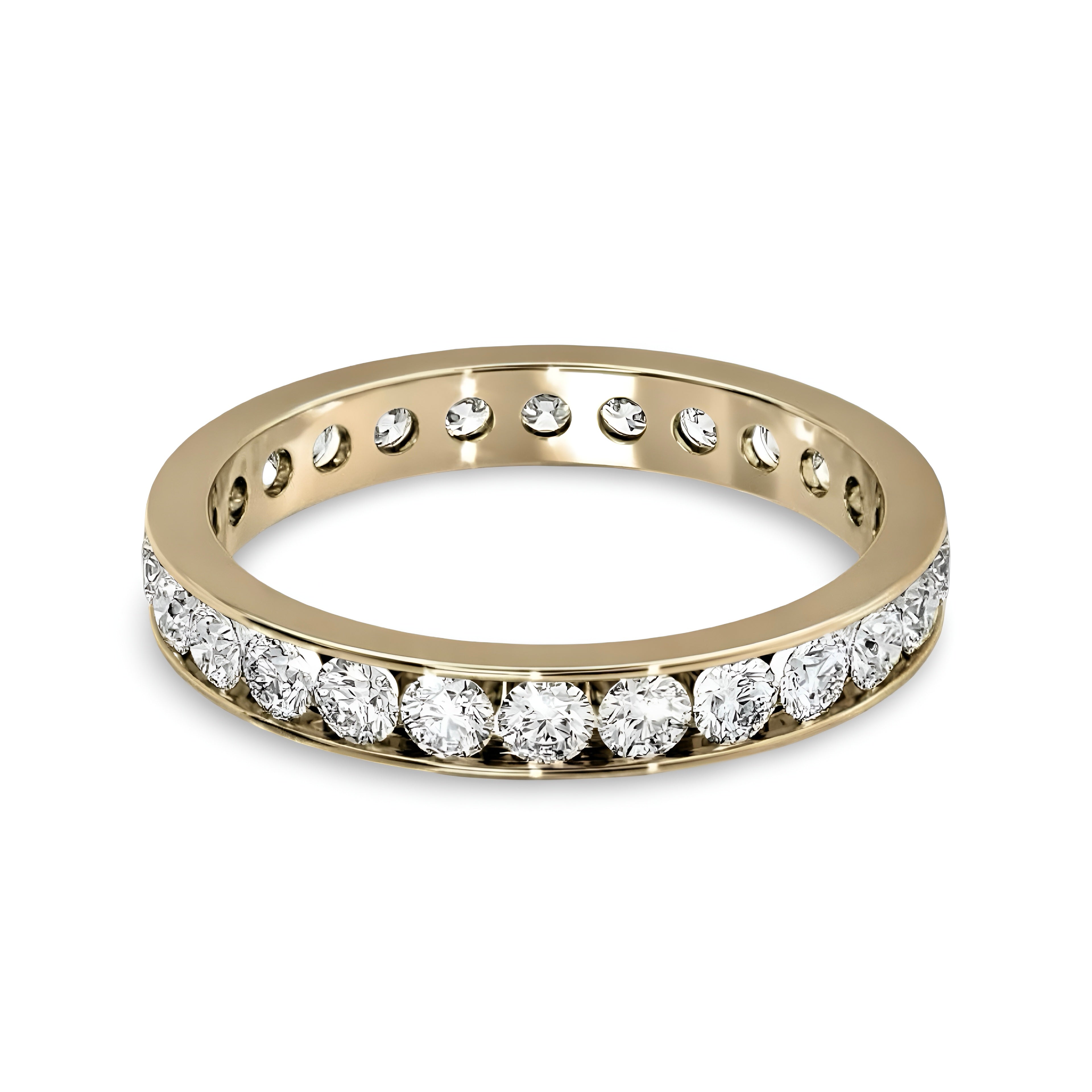 MG INFINITY™️ GOLD ROUND CHANNEL ETERNITY BAND