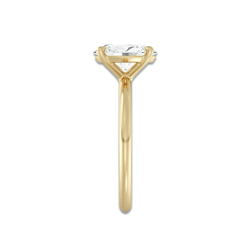 MG Solara™ 3.0CT Oval Cut Solitaire in Solid Gold MG ESSENCE