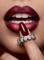 The Oval Bezel Eternity Line Band
