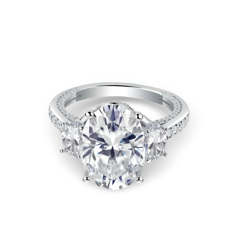 MG Solara®️5.0CT OVAL CUT RING