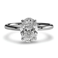 3.0CT Oval Cut Solitaire in Sterling Silver