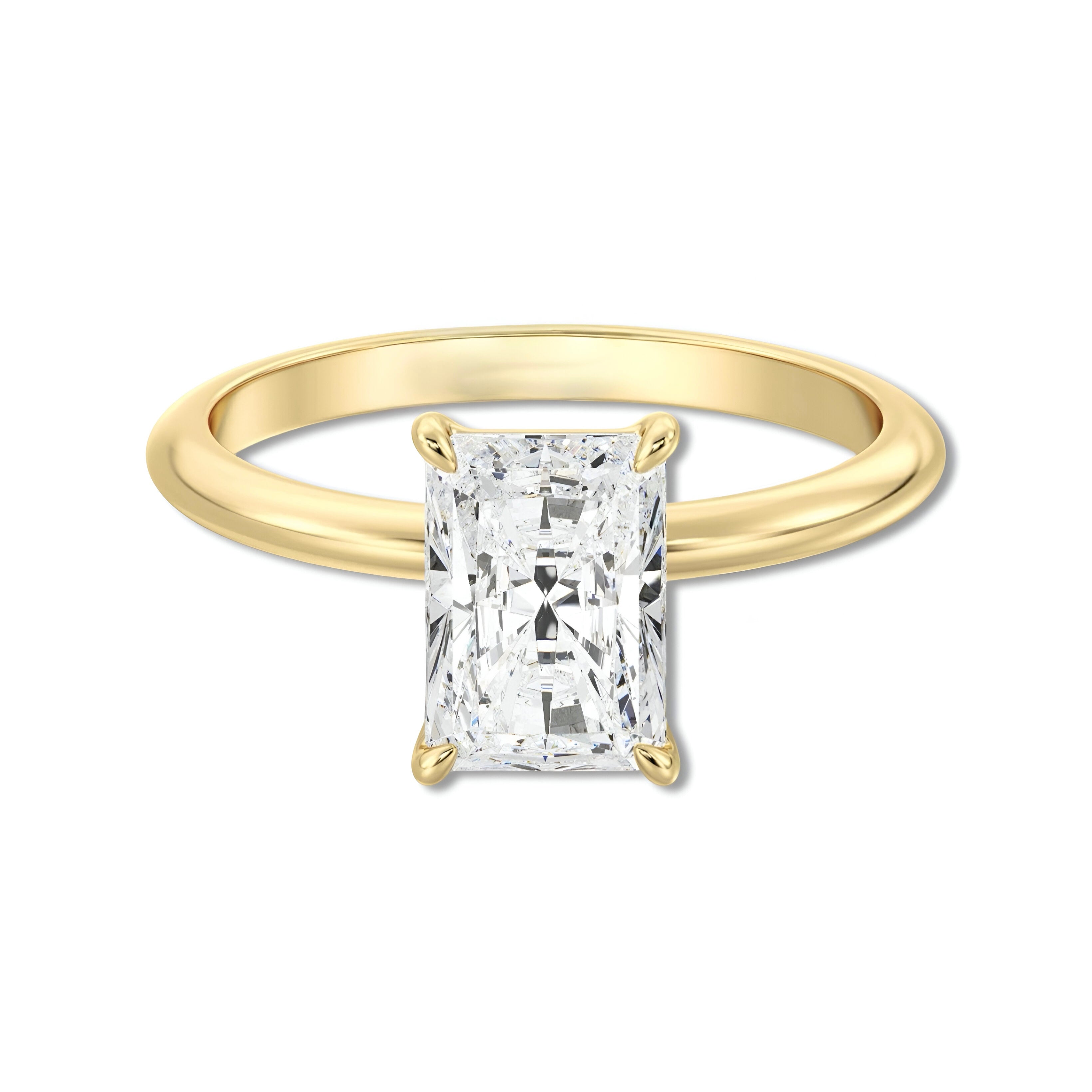 MG Radiant Aurora™ 3.0ct Gold Radiant Solitaire
