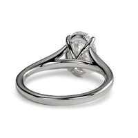 4.0ct Oval Cut Split-Shank Solitaire Ring
