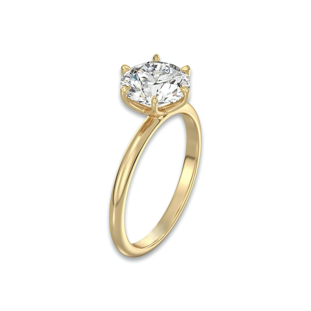 MG Aurion™ 3.0ct Round Brilliant Solitaire Ring – 9ct / 14ct / 18ct Gold MG ESSENCE