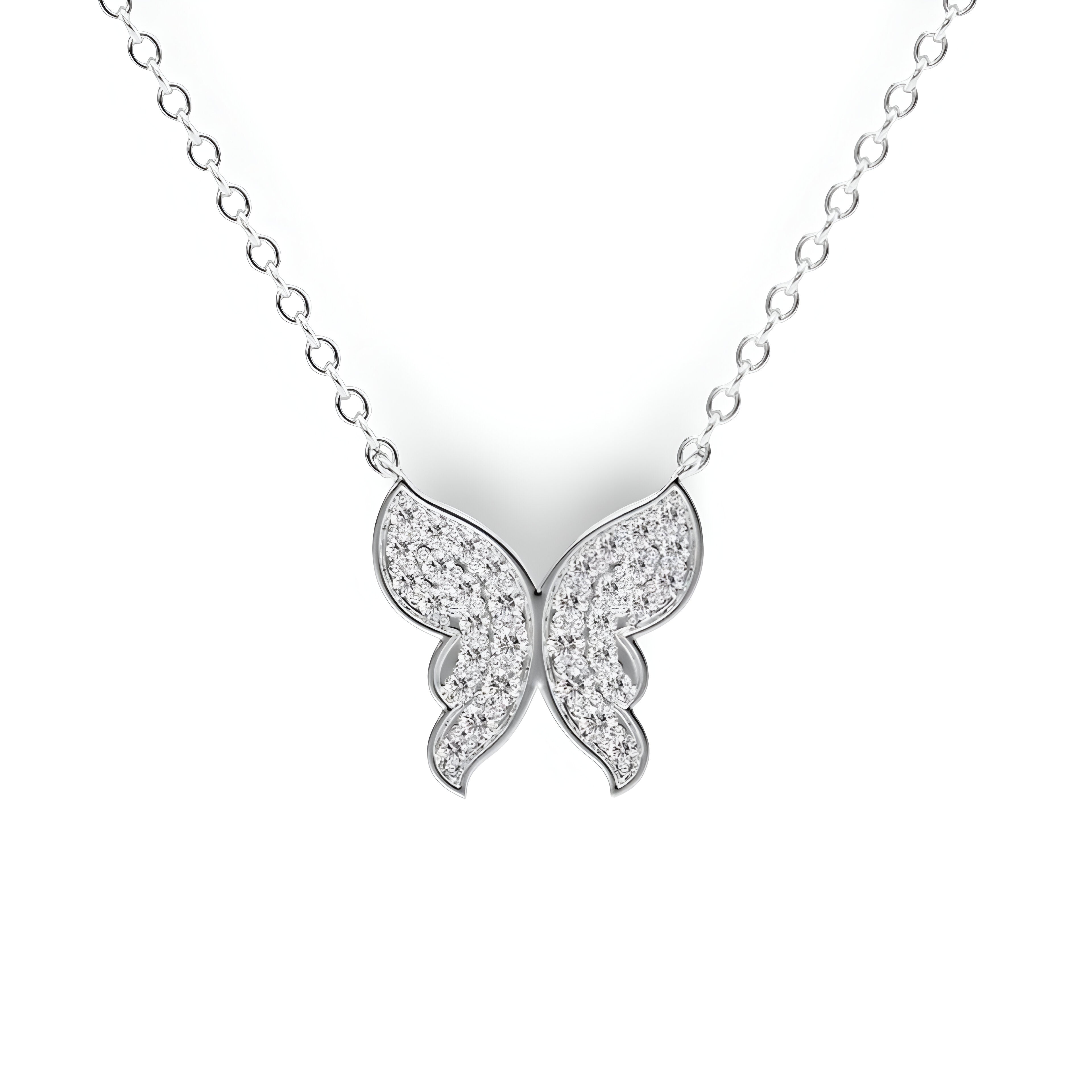 Moonlit Butterfly Necklace