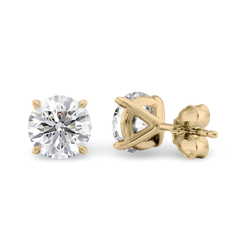 Round Stellar Gleam Earrings