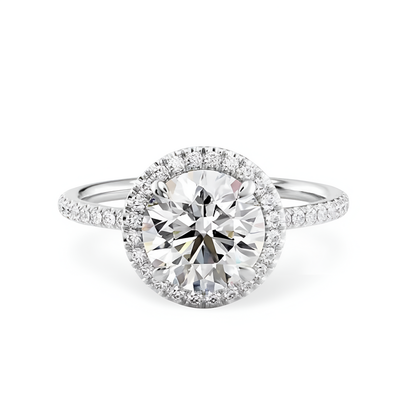 THE ASTRID™️ 2.0CT Round Halo in Signature Pavé