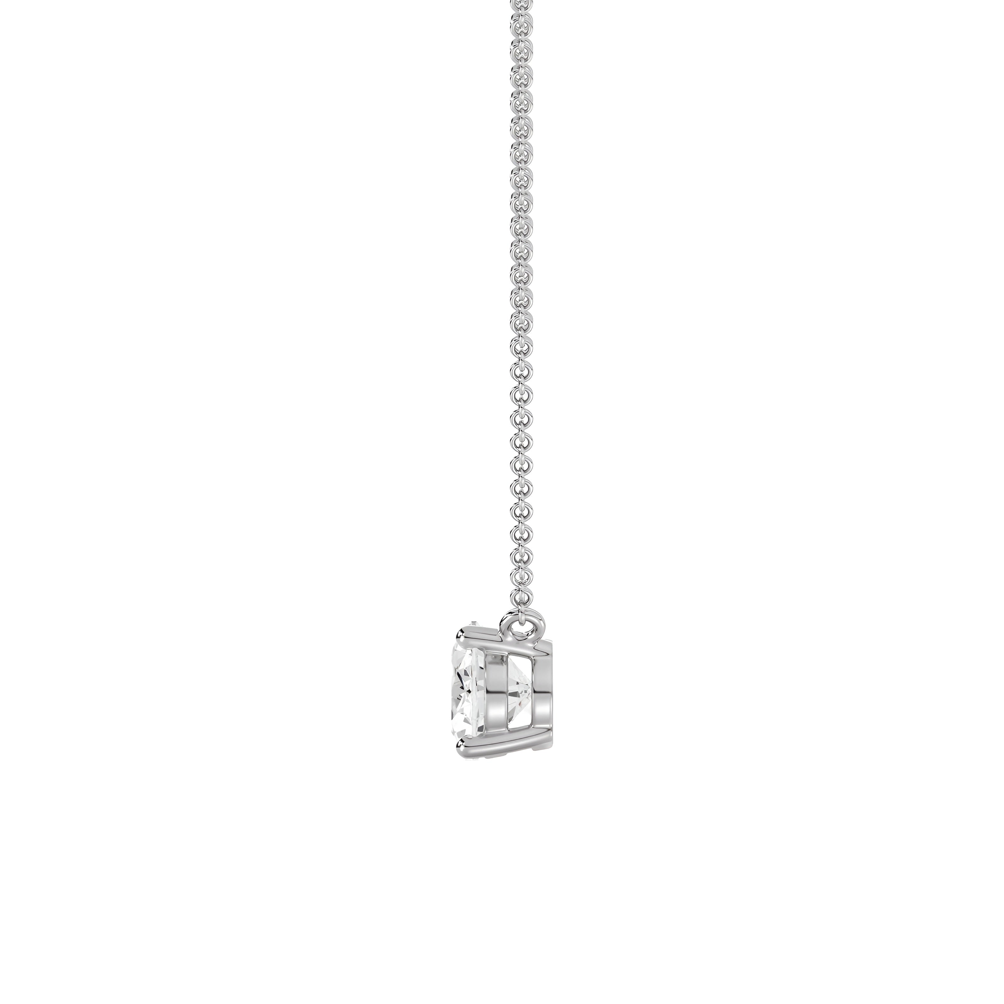2.0ct Oval Solitaire Necklace