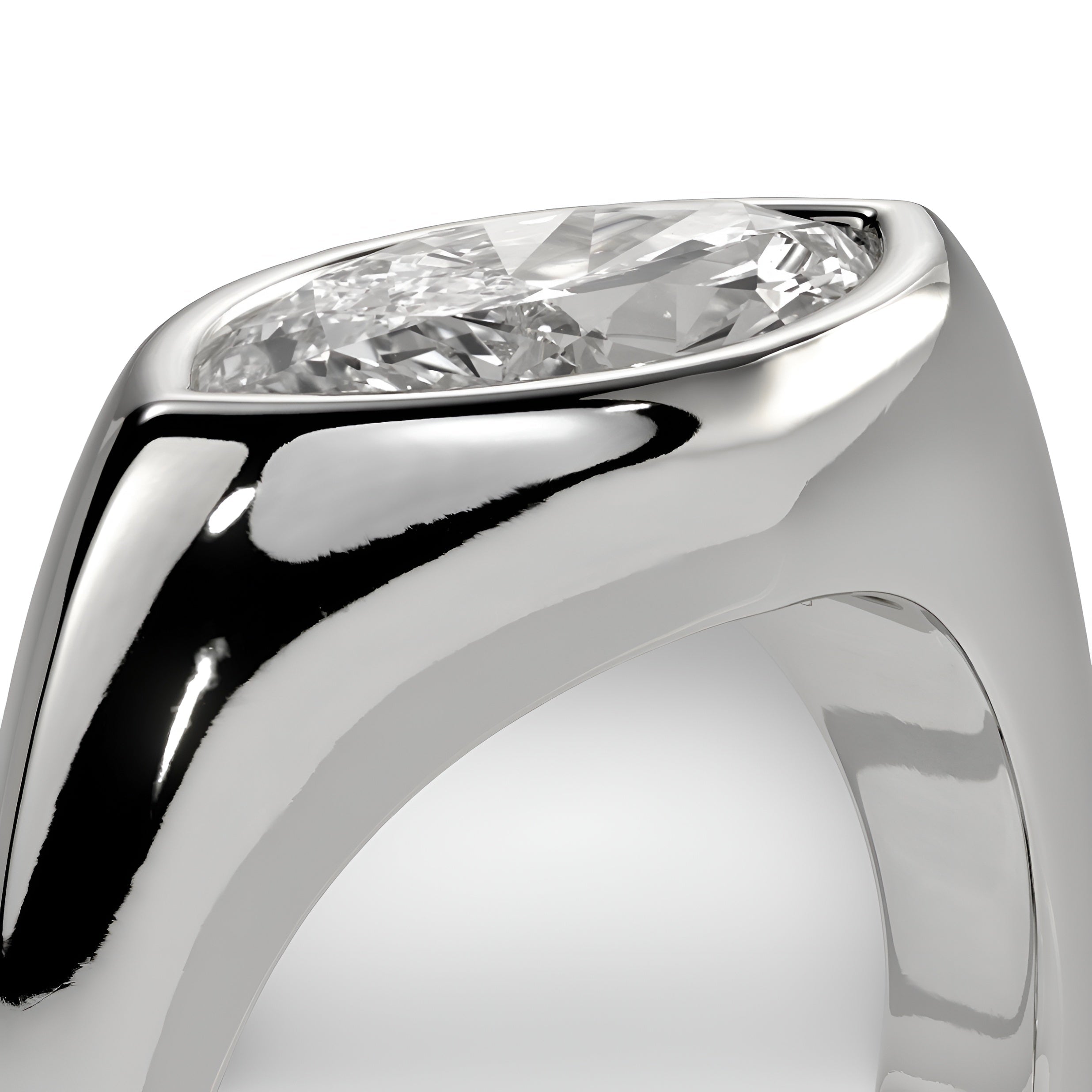 The Vanta Marquise Band in Sterling Silver