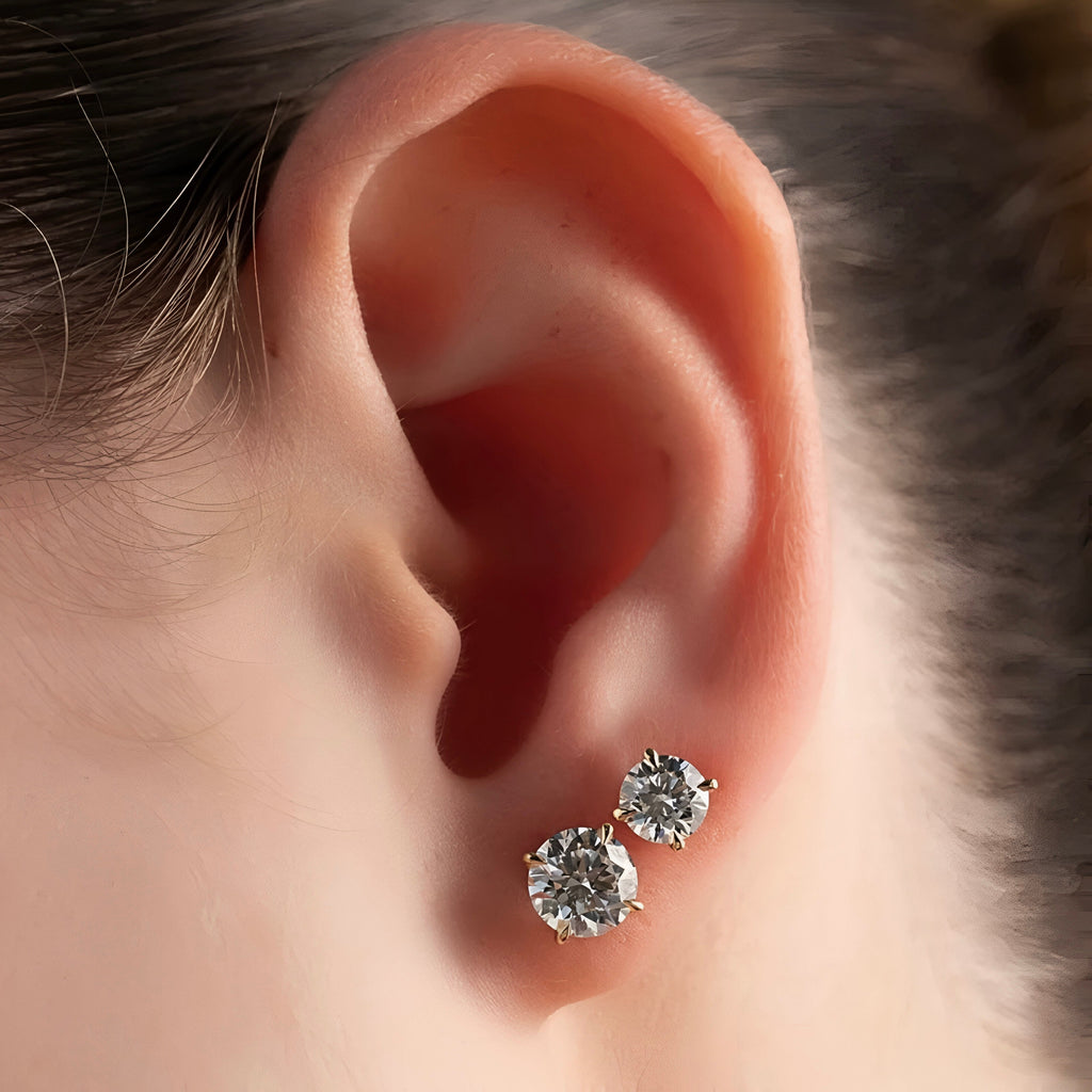 Round Stellar Gleam Earrings MG ESSENCE