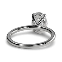 3.0CT Oval Cut Solitaire in Sterling Silver