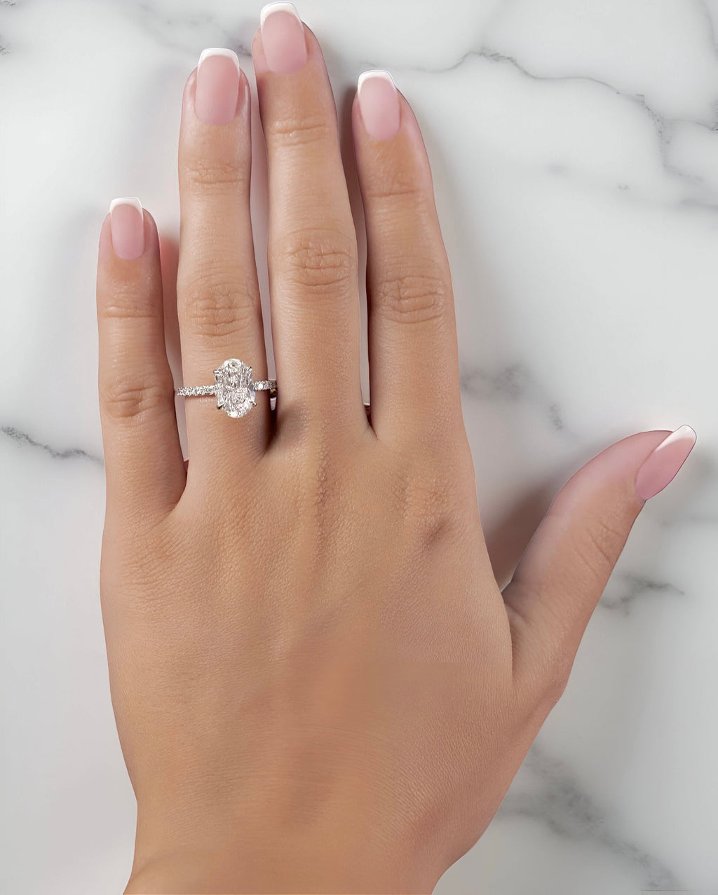 MG ELONGE™️ 2.0 CT PAVÈ EMMA OVAL CUT RING MG Essence